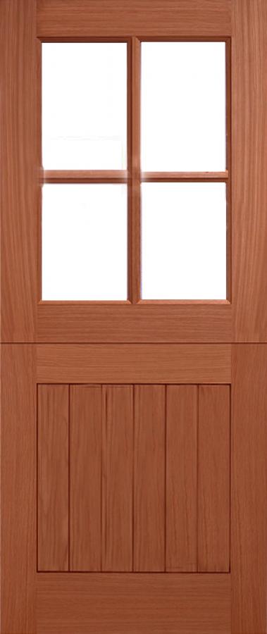 Stable 4-Light External Hardwood Door